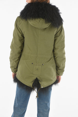 Real Fur Lined ARMY Hooded Parka