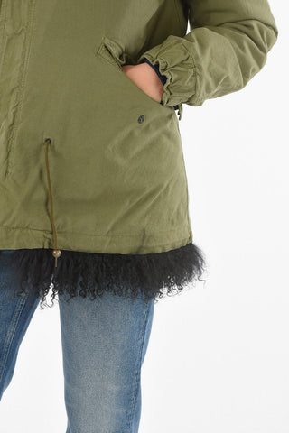 Real Fur Lined ARMY Hooded Parka