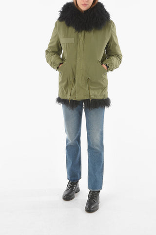 Real Fur Lined ARMY Hooded Parka