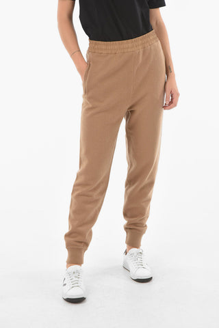 Nylon Detail TRICOT Cashmere Blend Joggers
