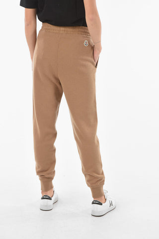 Nylon Detail TRICOT Cashmere Blend Joggers
