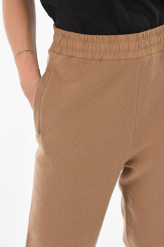 Nylon Detail TRICOT Cashmere Blend Joggers