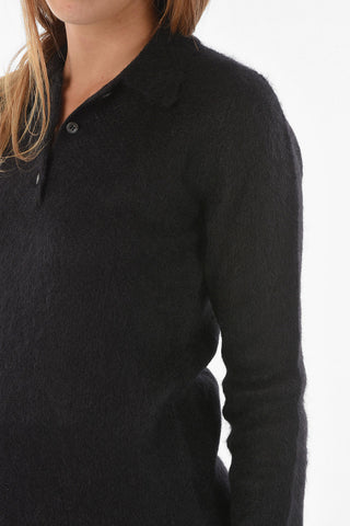 Long-sleeved Mohair Polo