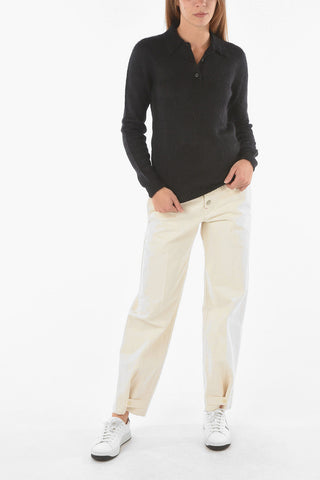 Long-sleeved Mohair Polo