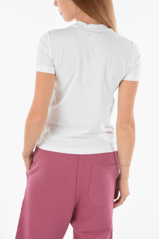 COUTURE T-Shirt Girocollo MULTI LOGO con Stampa
