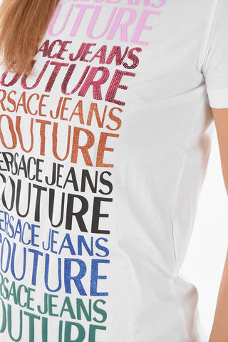 COUTURE T-Shirt Girocollo MULTI LOGO con Stampa