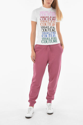 COUTURE T-Shirt Girocollo MULTI LOGO con Stampa