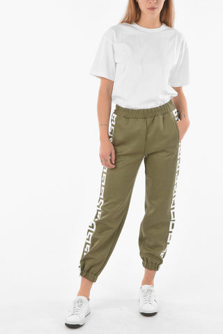 2 Pocket Logoed Band Cotton Blend Joggers