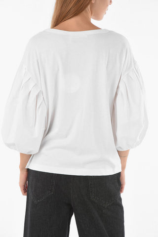 SEE BY Crewneck T-shirt with Balloon Sleeves