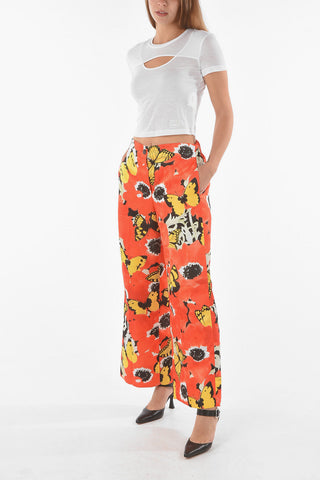 COUTURE Short-sleeved Cut Out Detail Crop Top