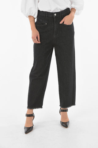 Jeans Baggy DILALI Crop Taglio Vivo