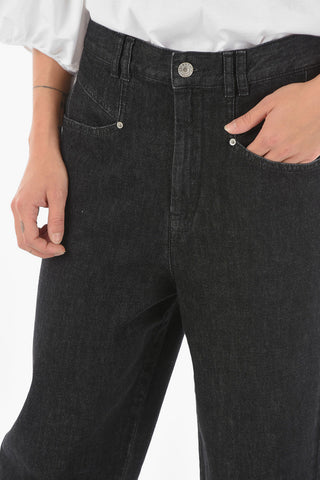 Jeans Baggy DILALI Crop Taglio Vivo