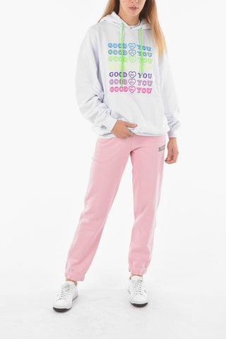 Embroidered GOOD FOR YOU Cotton Oversized Hoodie