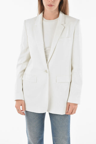 One-button ORATELIA Blazer with Padded Shoulders