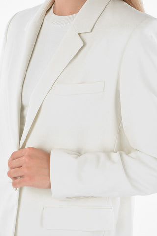 One-button ORATELIA Blazer with Padded Shoulders