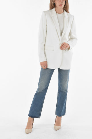 One-button ORATELIA Blazer with Padded Shoulders