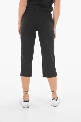 Stretchy Pants With Embroidered Logo