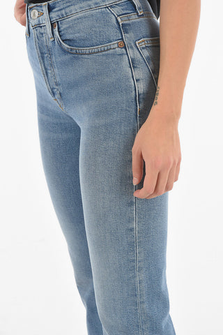 5 Pocket Light Wash BLUE SHADOW Straight Fit Denims