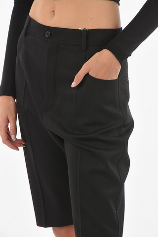 4 Pocket Belt Loop Virgin Wool Shorts