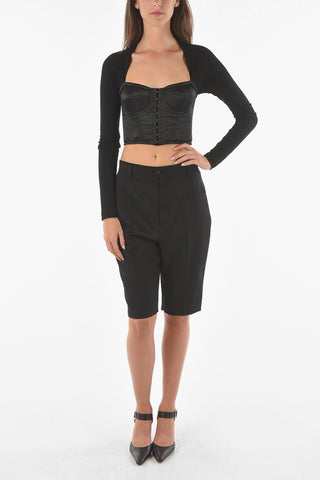 4 Pocket Belt Loop Virgin Wool Shorts