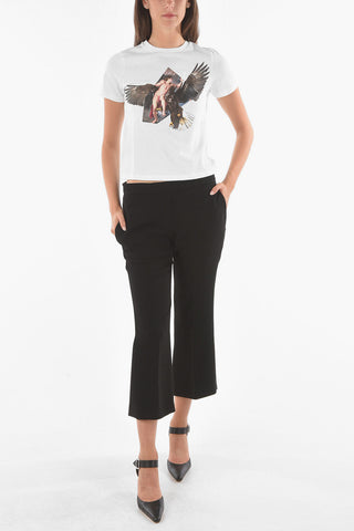 Printed RUBEN'S EAGLE PETIT FIT Crop T-Shirt