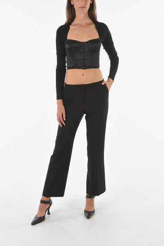 2 Pocket Cropped Fit Virgin Wool Pants