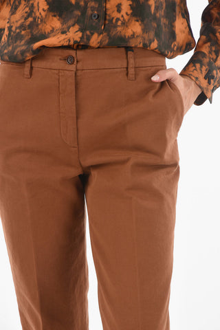 Cuffed Stretch Cotton Chino Pants