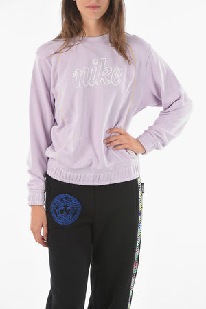 Crew Neck Sweatshirt with Logo Print