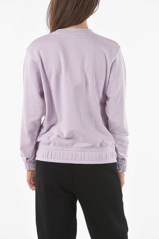 Crew Neck Sweatshirt with Logo Print