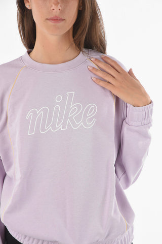 Crew Neck Sweatshirt with Logo Print