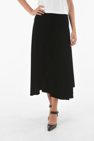 Velvet FLARED FIT Long Skirt