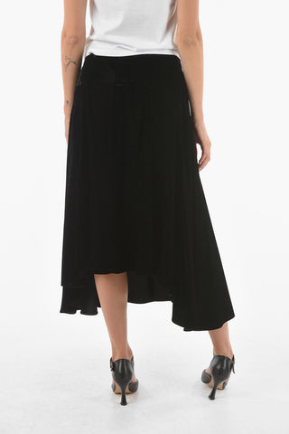 Velvet FLARED FIT Long Skirt