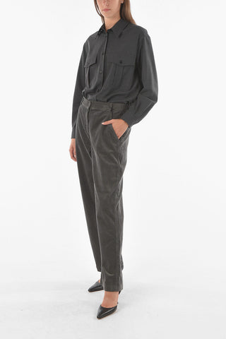 Belt Loop Corduroy Chino Pants