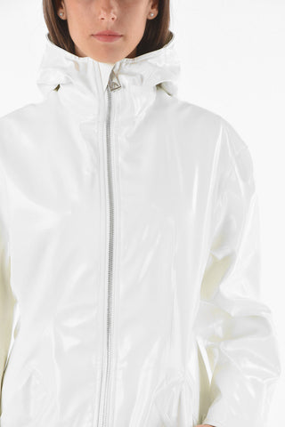 Hooded Raincoat With Removable Cotton Lining
