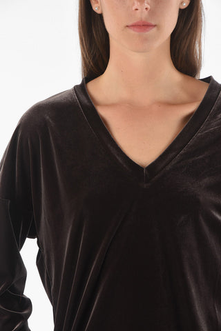 V Neck EVA Velvet Sweater