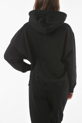 Printed Logo Fleece Cotton Hoodie
