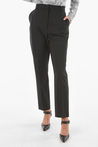 Pantaloni 4 Tasche in Lana Vergine Stretch