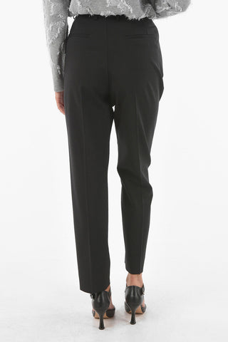 Pantaloni 4 Tasche in Lana Vergine Stretch