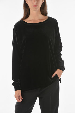 Crew Neck LAVINIA Velvet Sweater
