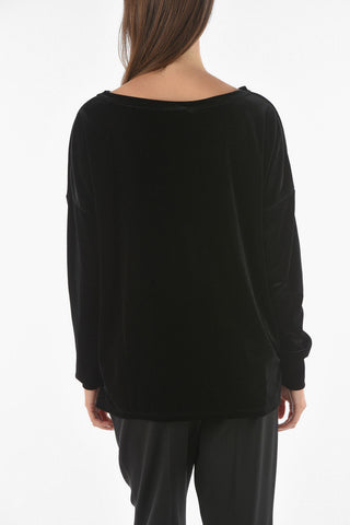 Crew Neck LAVINIA Velvet Sweater