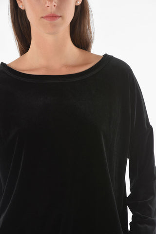 Crew Neck LAVINIA Velvet Sweater