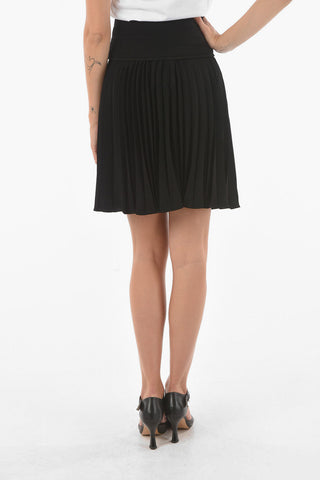 Pleated SOLEIL Longuette Skirt With Belt