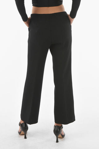 2 Pocket Hidden Closure Cropped Fit Pants