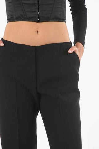 2 Pocket Hidden Closure Cropped Fit Pants