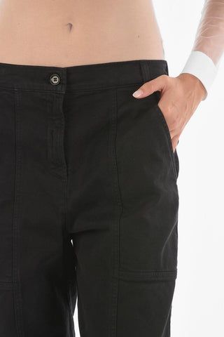 Transversal Stitching Stretch Cotton Chino Pants
