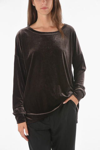 Crew Neck LAVINIA Velvet Sweater
