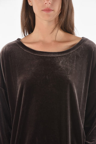 Crew Neck LAVINIA Velvet Sweater