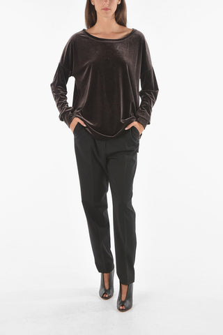 Crew Neck LAVINIA Velvet Sweater