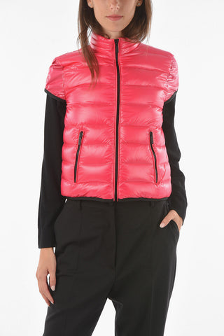 Piumino Crop a Maniche Corte Full Zip
