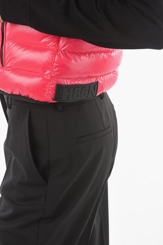 Piumino Crop a Maniche Corte Full Zip
